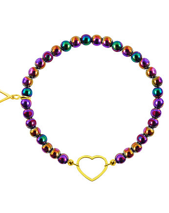 Bransoletka Chameleon Gold Heart, AFRODITTE COLLECTION