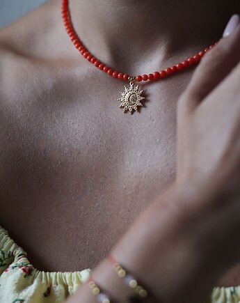 Pomarańczowy Naszyjnik, Naszyjnik Słońce,, Księżycowa bijoux