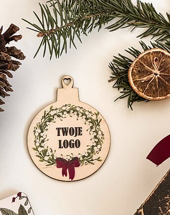 Motyw 3 - świąteczna kartka z Twoim logo, Winietka dekoruje