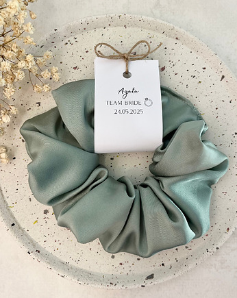 Gumka scrunchie wieczór panieński Team Bride wzór 4, Tiny Stone