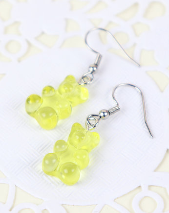 Żółte misie żelki kolczyki na prezent, Lemon Lovely