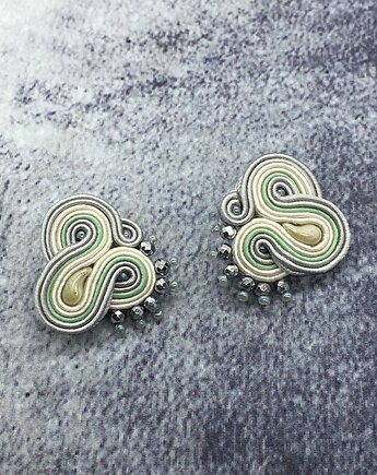 Kolczyki małe sutasz miętowe, NINA MARIN