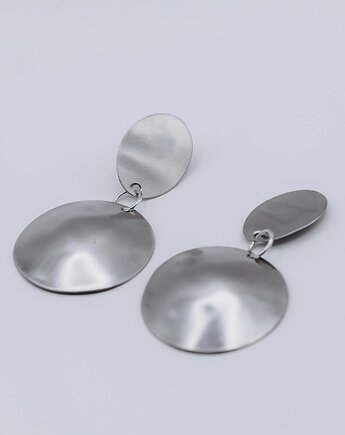 BABE kolczyki silver, POLA ZAG