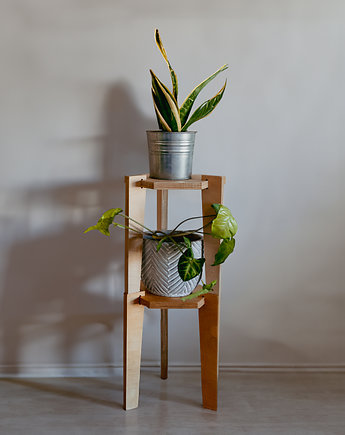 Kwietnik, stojak na rośliny hexagon 25cm, Sklejkie