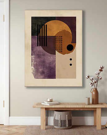 Geometria natury - Obraz na płótnie - Druk Blejtrama, Minimalizm, Loft #47, Black Sapphire Art