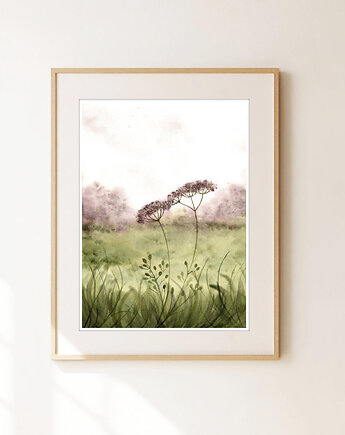 Oryginalna akwarela. Łąka  A4, Malgorzata Domanska