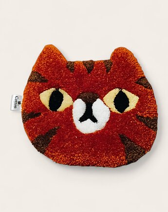 Zawieszka na ścianę rudy kocur (dywan), Cotton Carpet