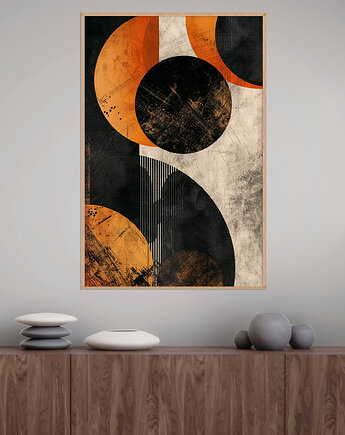 Geometria natury - Plakat, druk - Minimalizm, Boho, Loft #96, Black Sapphire Art