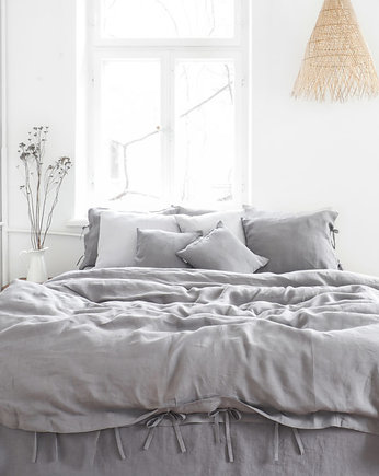 Lniana Poszewka Na Kołdrę TROCZKI TRUE GRAY, so linen!