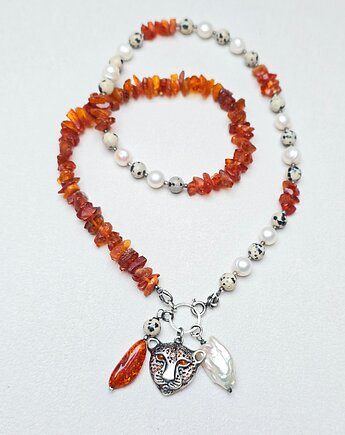 Naszyjnik Bursztynowy Gepard, ILEA