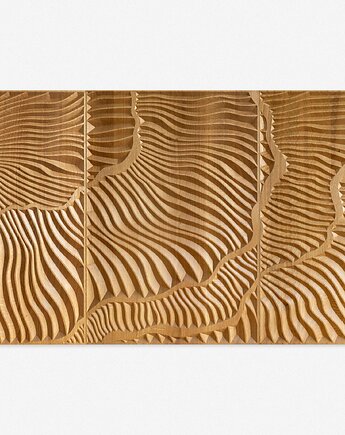 Zestaw paneli ściennych Wild Rose - lity dąb, navdesign