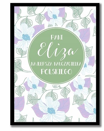 Na Dzień Nauczyciela plakat z napisem, Sowia Aleja