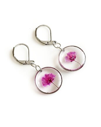 Kolczyki z gipsówką, prezent dla kobiety, Colie