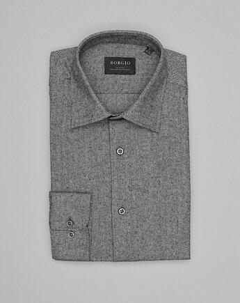 Koszula francofonte 00515 długi rękaw slim fit, BORGIO