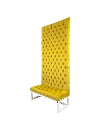 Ławka z Panelem Ściennym Pikowanym Siedzisko Pikowane  LPPK-25, EMRA WOOD DESIGN
