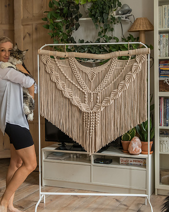 Makrama Kali L piaskowa, Poplecione Makramy