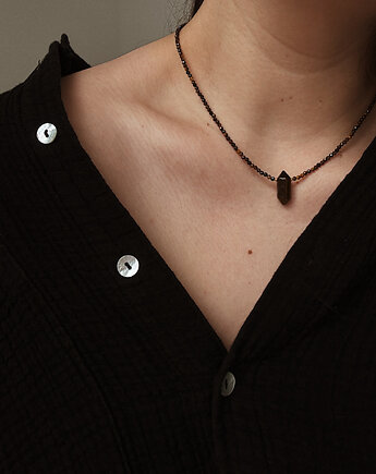 Naszyjnik Tygrysie Oko z grotem, Chmolowska Jewellery