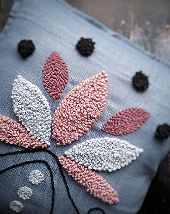 Poszewka dekoracyjna kwiat lotosu, PUCHAKI