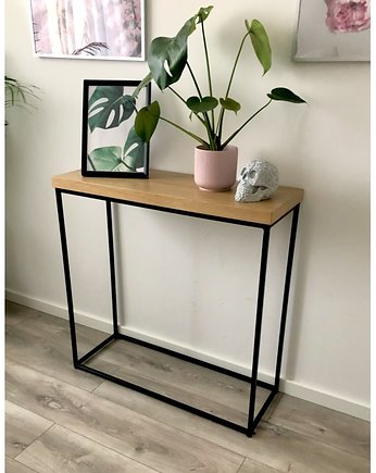 LINDA -drewniana konsola, Papierówka Simple form of furniture