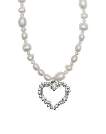 Naszyjnik Serce Otulenie perły