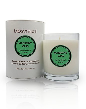 Świeca do masażu i aromaterapii MAGICZNY CZAS 200g, Biosensual