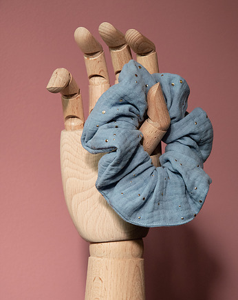 Scrunchie niebieskie migdały, MowiedoCiebie
