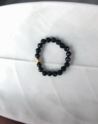 Pierścionek elastyczny Onyks, Martellie Jewellery