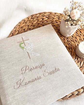 Album na Pierwszą Komunię Świętą - gołąbek i krzyż, Albumy ARHome