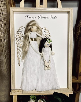 Komunia  Swięta Anioł z dziewczynką, Lilia Mimi Handicrafts