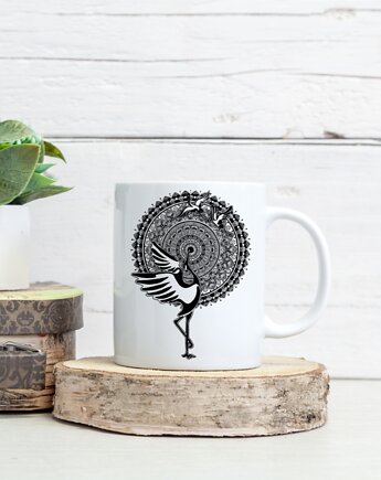 Kubek z mandalą "Mandala nr 24, Żurawie", anna marczewska