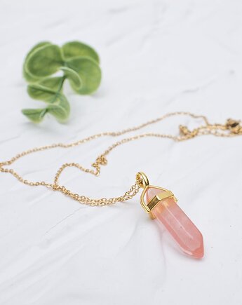 Naszyjnik "Cherry Energy" - Blask Miłości i Witalności z Kwarcem, LaMia Jewellery