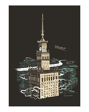 Plakat Warszawa Pałac Kultury i Nauki, Gliniana Kura