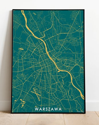 Mapa plakat - Warszawa B2 50x70, Mappy Maps