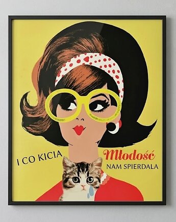 Plakat jesień życia 30cmx40cm, polkastudio