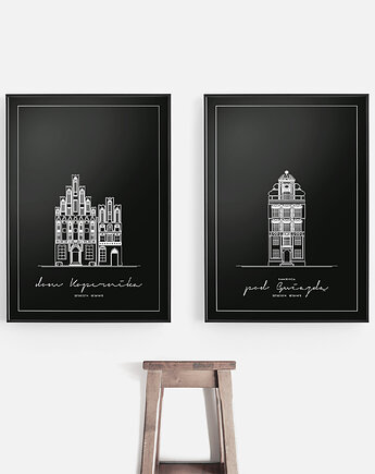 Zestaw 2 plakatów - Plakat Polska - Toruń, Peszkowski Graphic