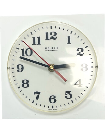Zegar Ścienny Weimar Electronic  Made in GDR, NRD, Lata 70., Retro Vintage, Good Old Things