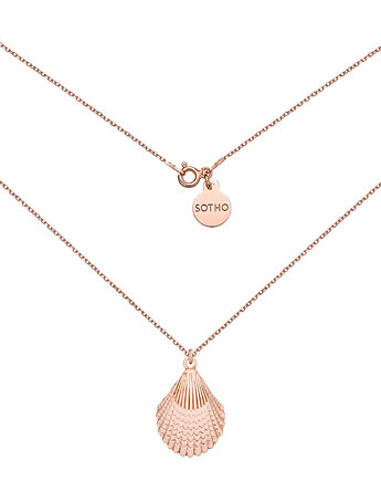 Naszyjnik z różowego złota z muszlą