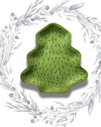 Talerz ceramiczny choinka Leśna głębia, annaflora