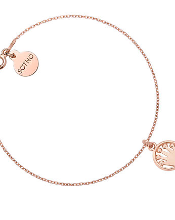 Bransoletka z koroną z różowego złota, SOTHO