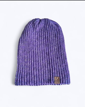 Ciepła wełniana czapka handmade, Malowane Nitki