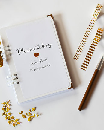 Planer ślubny organizer terminarz planner biały, Papiernik