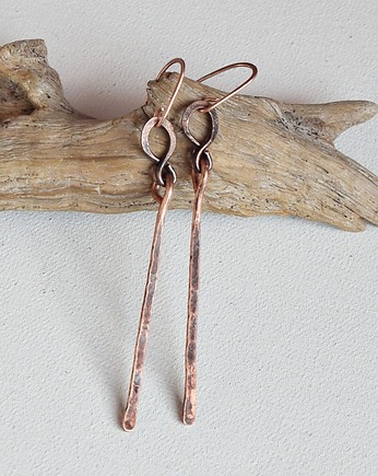 Kolczyki z kutej oksydowanej miedzi długie /69/, Galeriai