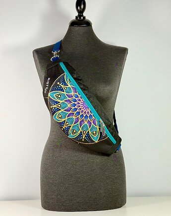 Torebka nerka wodoodporna z kolorową mandalą, Misty Day