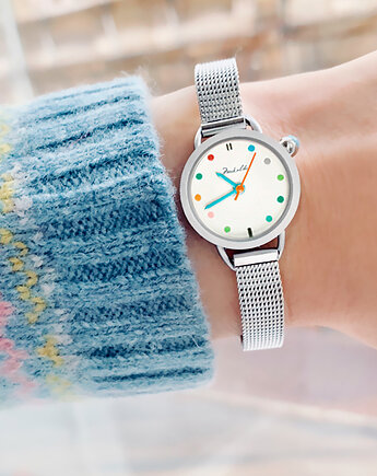 Prezent - Zegarek -multi Dots - stalowy pasek + Gratis pud, Makaliboo