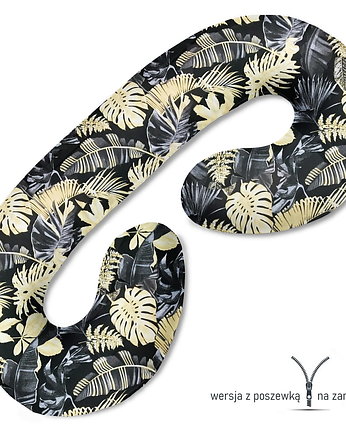 Poduszka ciążowa do spania i karmienia Złote liście, Baby Love Decor