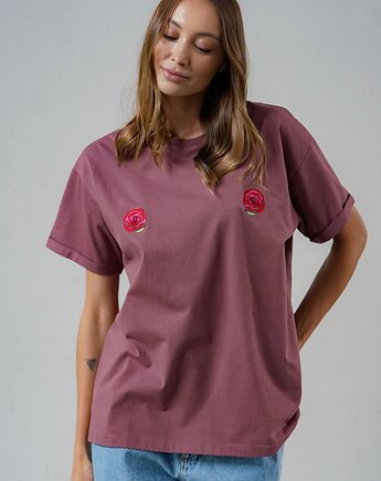 T-shirt Voila Rose Brown Róże, MKTP