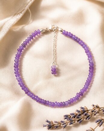 Bransoletka Mauve, kamienie naturalne i srebro 925, Velucci