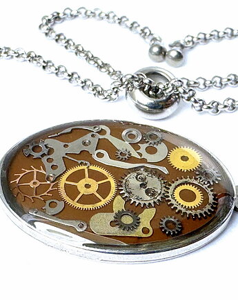 Bransoletka owalna - zatrzymaj czas - karmelowa I, DROBINY CZASU