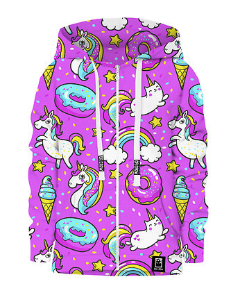 Bluza Zamek Dziewczynka DR.CROW Unicorn Confetti, DrCrow