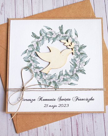 Kartka, PERSONALIZACJA : I Komunia Święta II, kaktusia